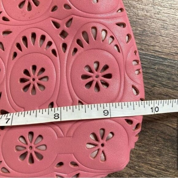 Coach Ashley Lace Leather Large Wristlet Rose Pink NWT - Picture 6 of 7